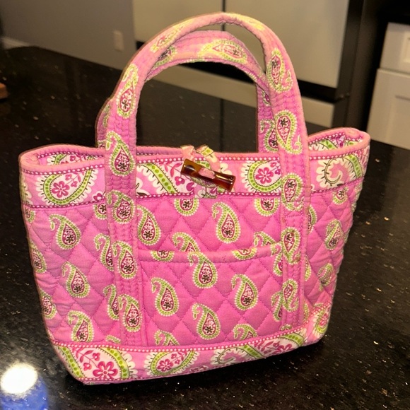Vera Bradley Handbags - Vintage (2005) Vera Bradley Bermuda Pink Small Tote